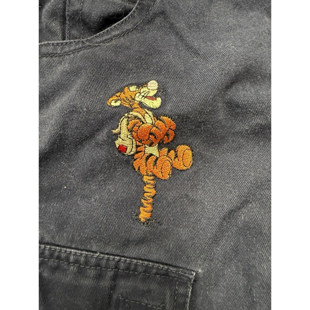 Vintage Disney Pooh 100 Acre Collection Winnie the Pooh Tigger Blue Overalls 2T - Picture 5 of 11